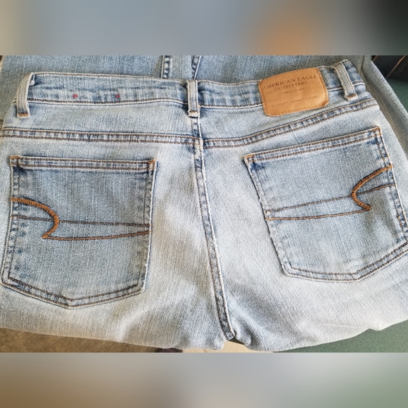 Vintage American Eagle Lightwash Bootcut Jeans Women's Size 6L - Picture 10 of 12